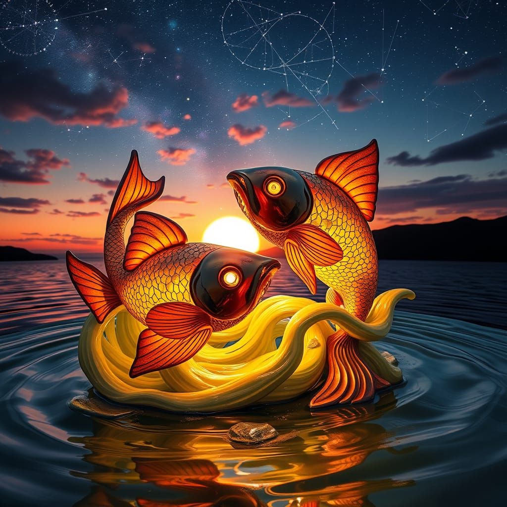 Surreal Zodiac Sculpture Blends Mythology and Nature in Vibr...