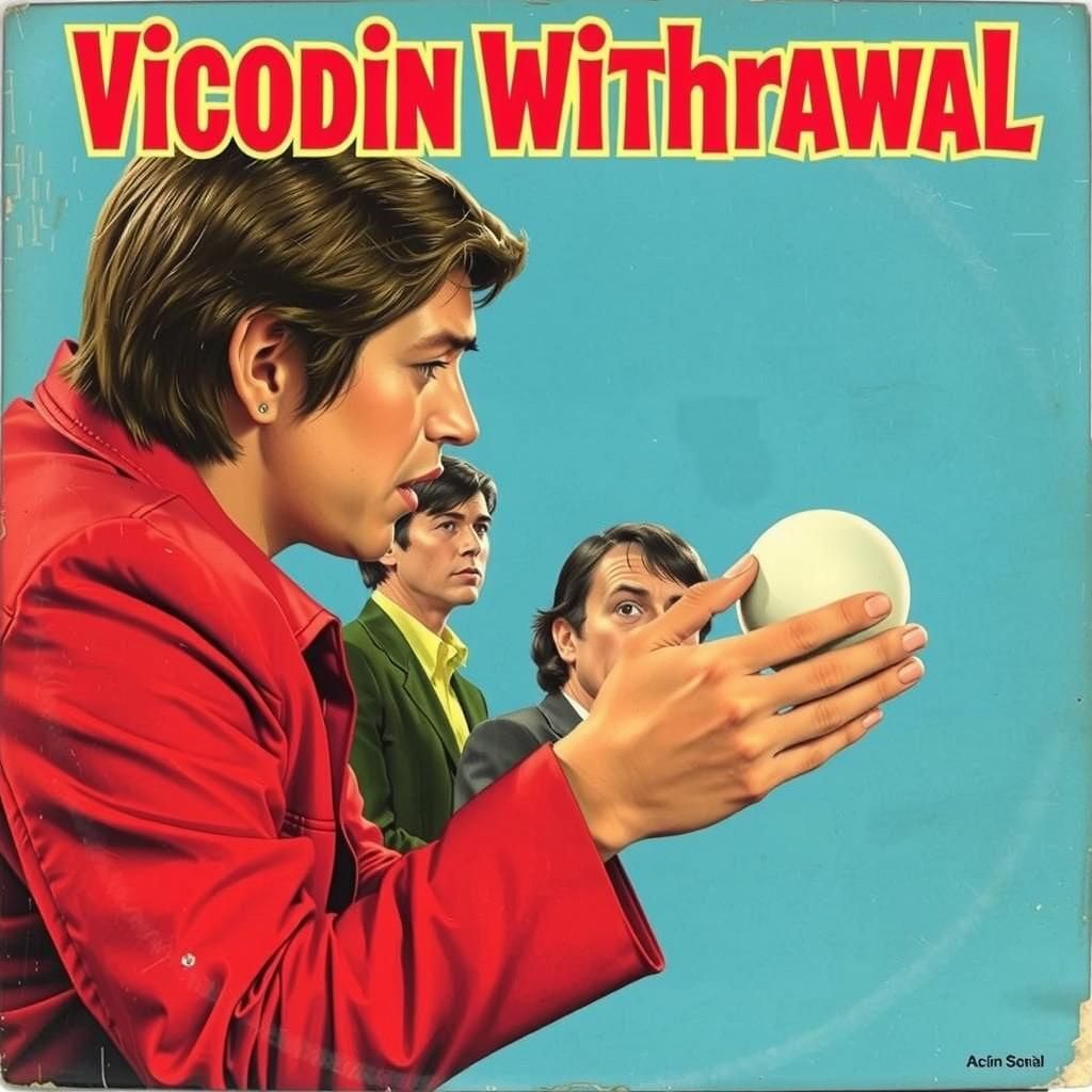 Vicodin Withdrawal Album Cover in Pop Art Style