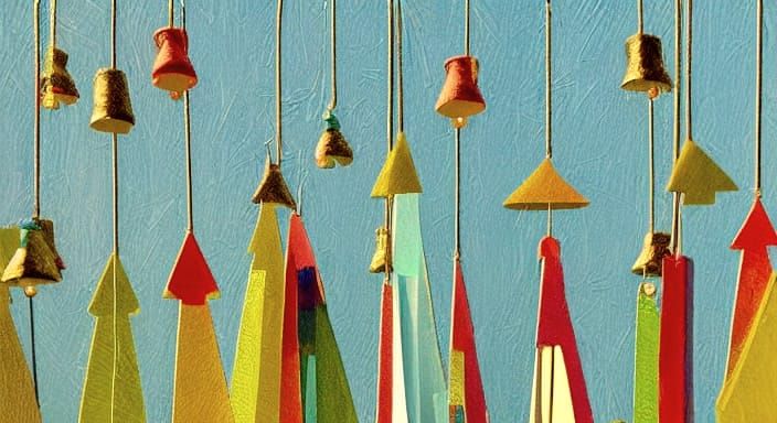 Soothing Wind Chimes in Serene Late Afternoon Light