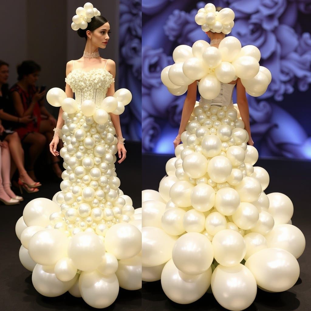 Balloon Ball Gown: High Fashion Dress Design