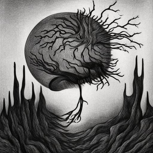 Icy Nervous System in Giger and Steadman Style