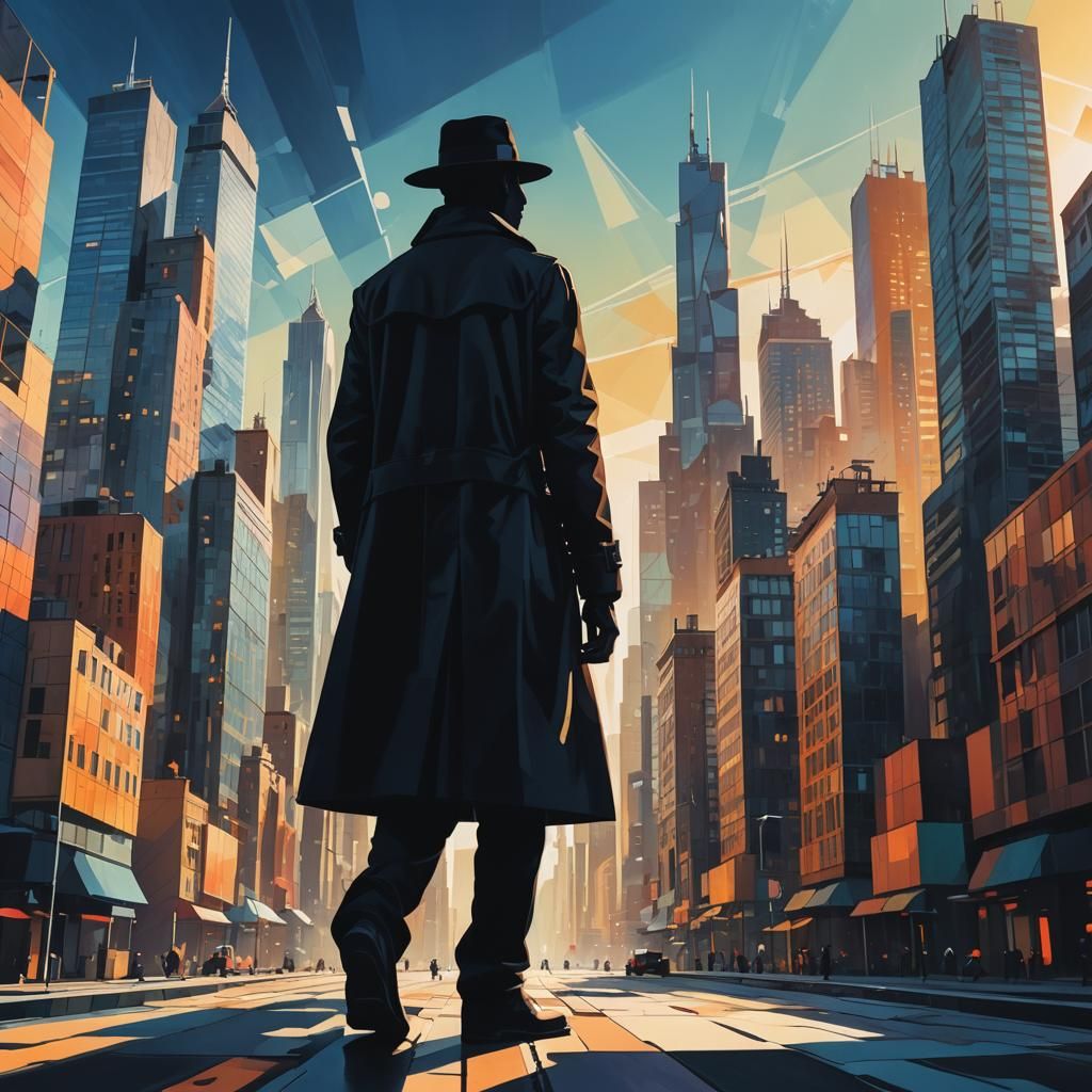 Urban shadows Juan Brufal surrealistic photorealistic simple...