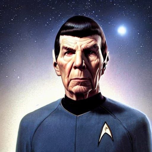 AI Generated Image of Spock
