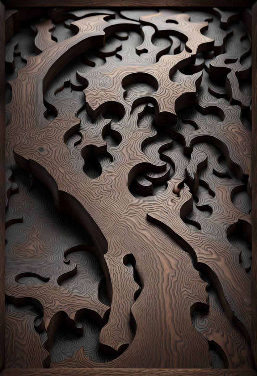 Black Stained Oak Wood Grain Texture