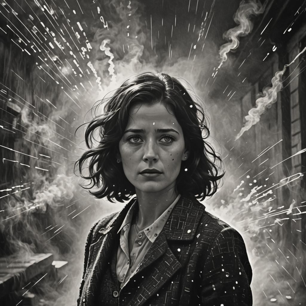 Morse Code Smoke Signals in Post-Impressionist Style