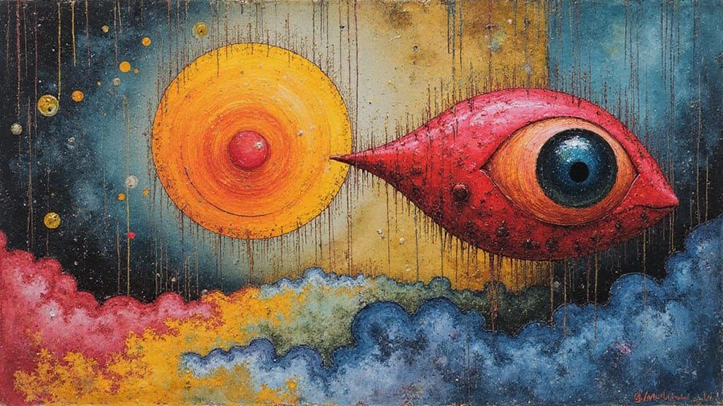 Surreal Mixed Media Artwork: Audible Light