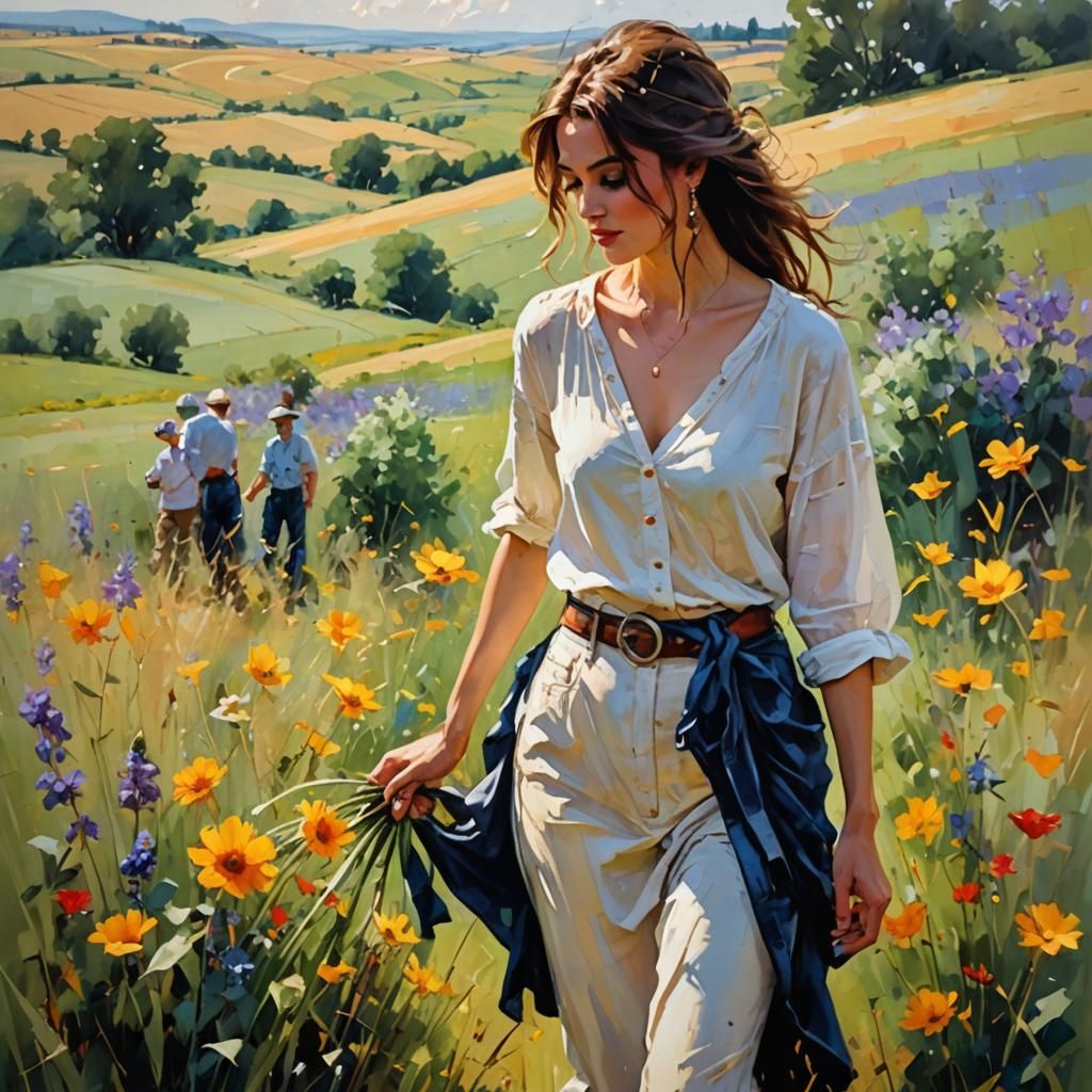 Expressionist Fields and Meadows in Vibrant Colors