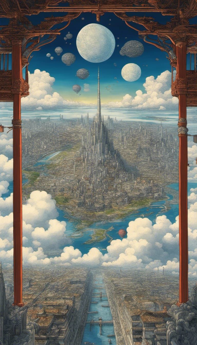 Spheric City in the Clouds