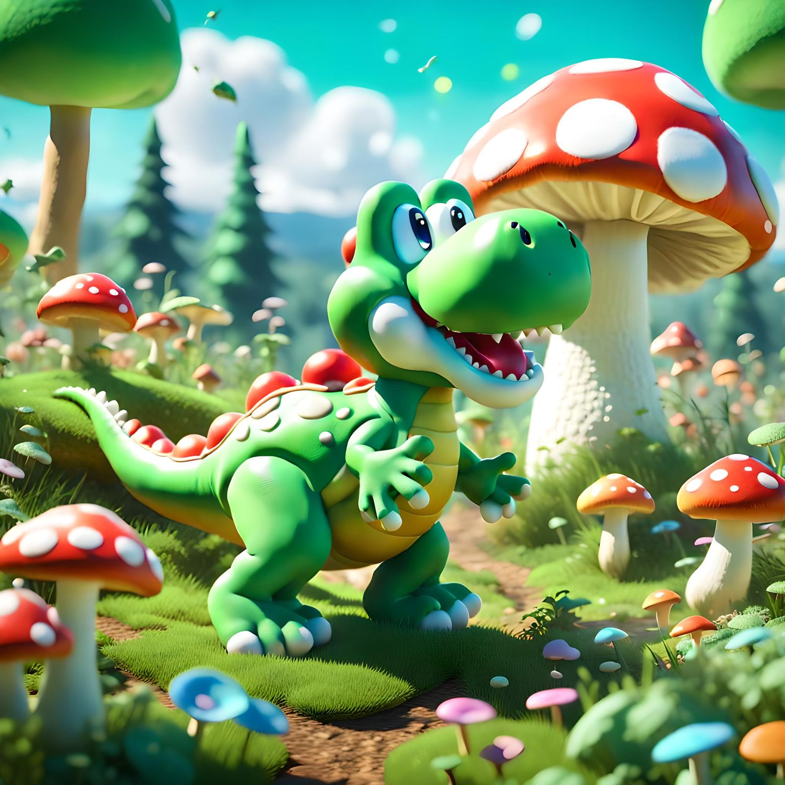 Yoshi, but realistic.