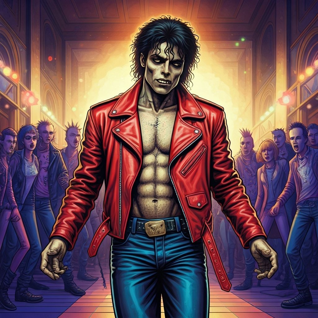Zombie Pop Star Dancing Thriller at Punk Prom