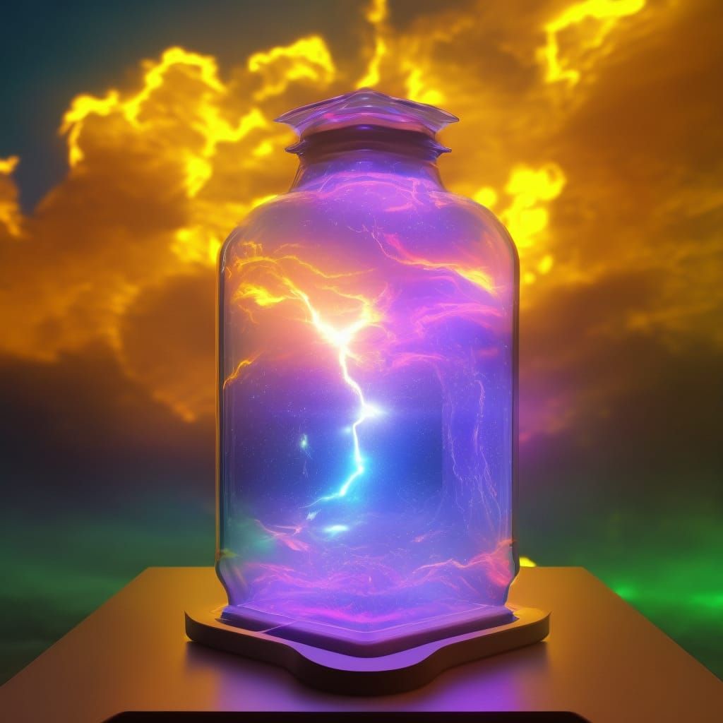 Electrical Storm Trapped in Vial: Concept Art