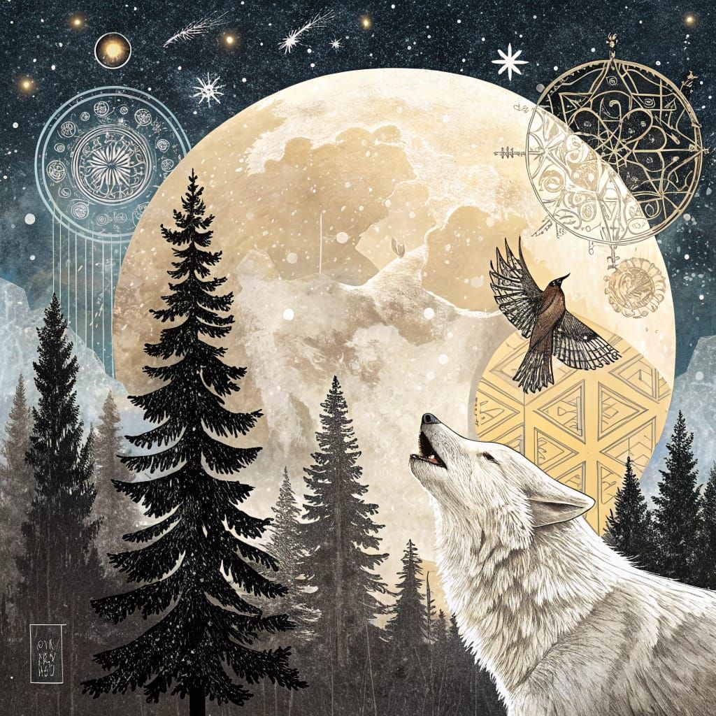 Howling at the moon