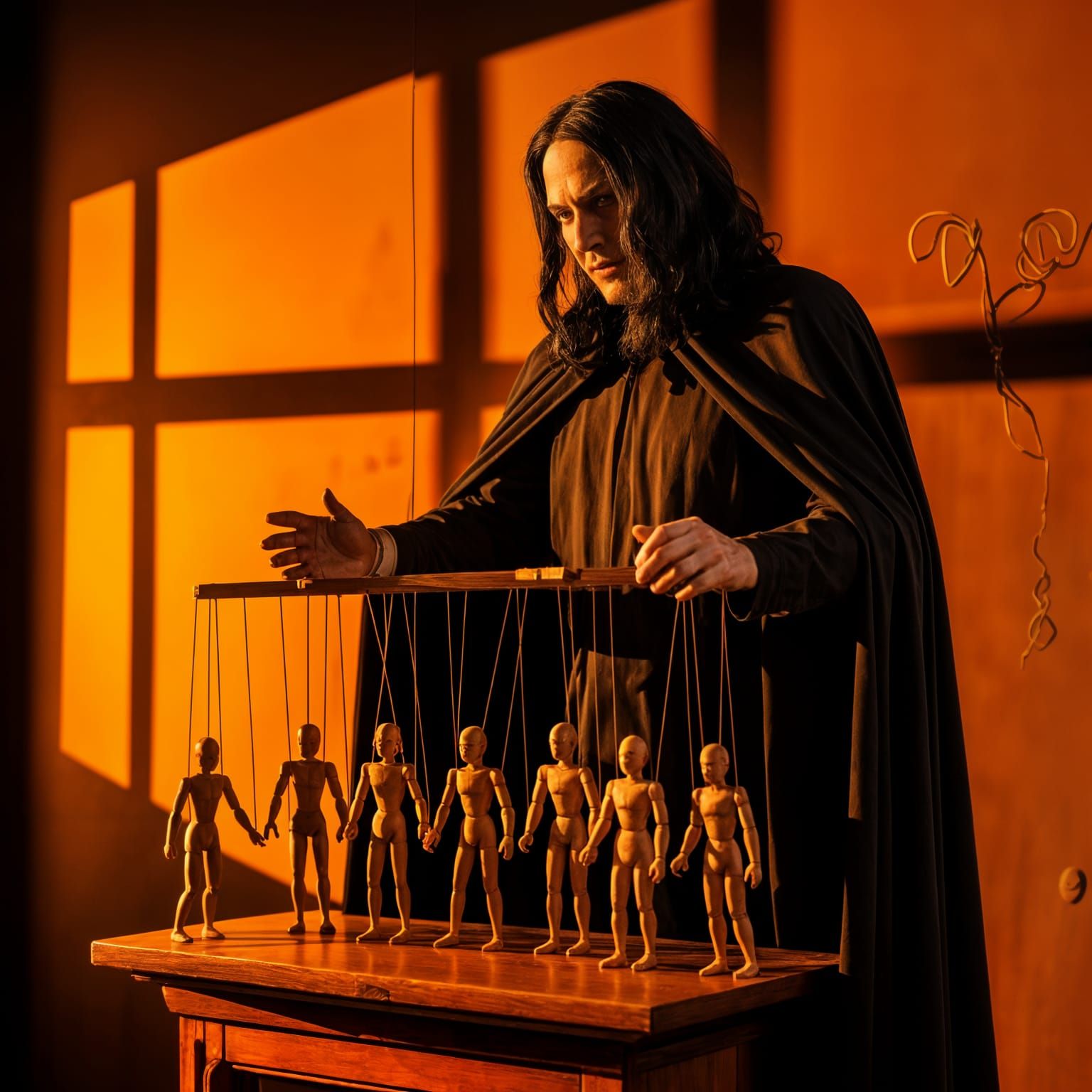 God of Consuming Dread Commands Sinister Puppet Show in Dark...