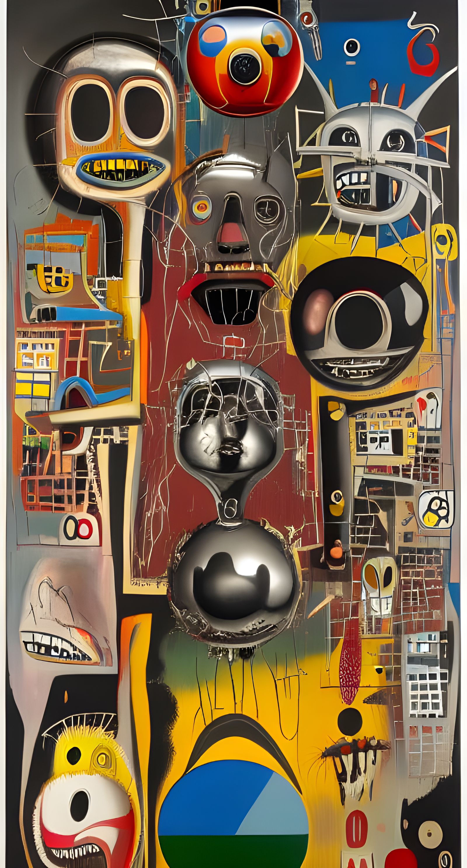 Chrome Terror: Maximalist Futuristic Plane of Dread