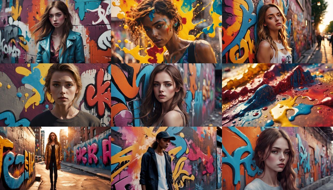 Cinematic Graffiti Art: Beauty in All Forms