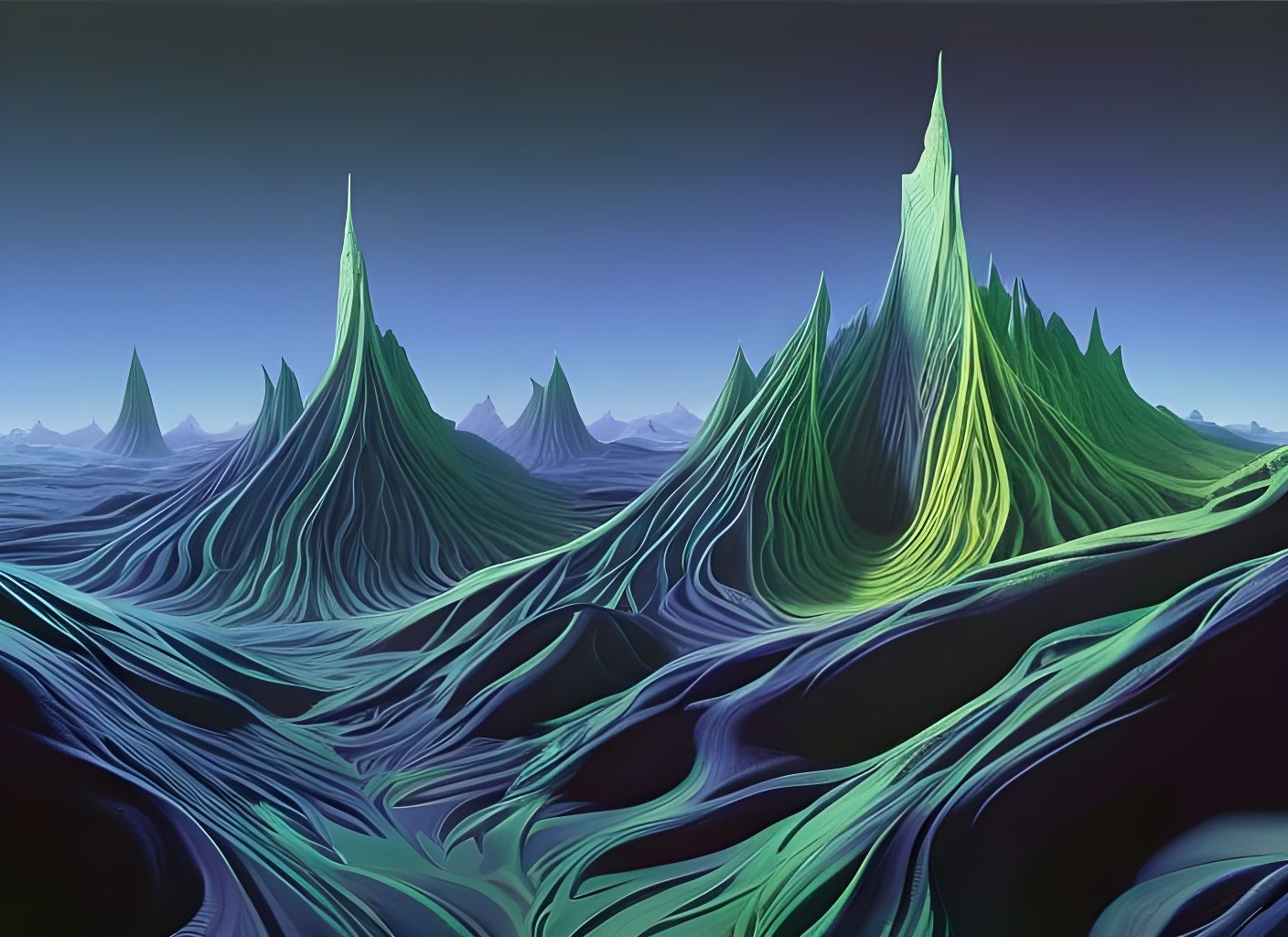 Psychedelic Mountains of Insanity: Sci-Fi Concept Art