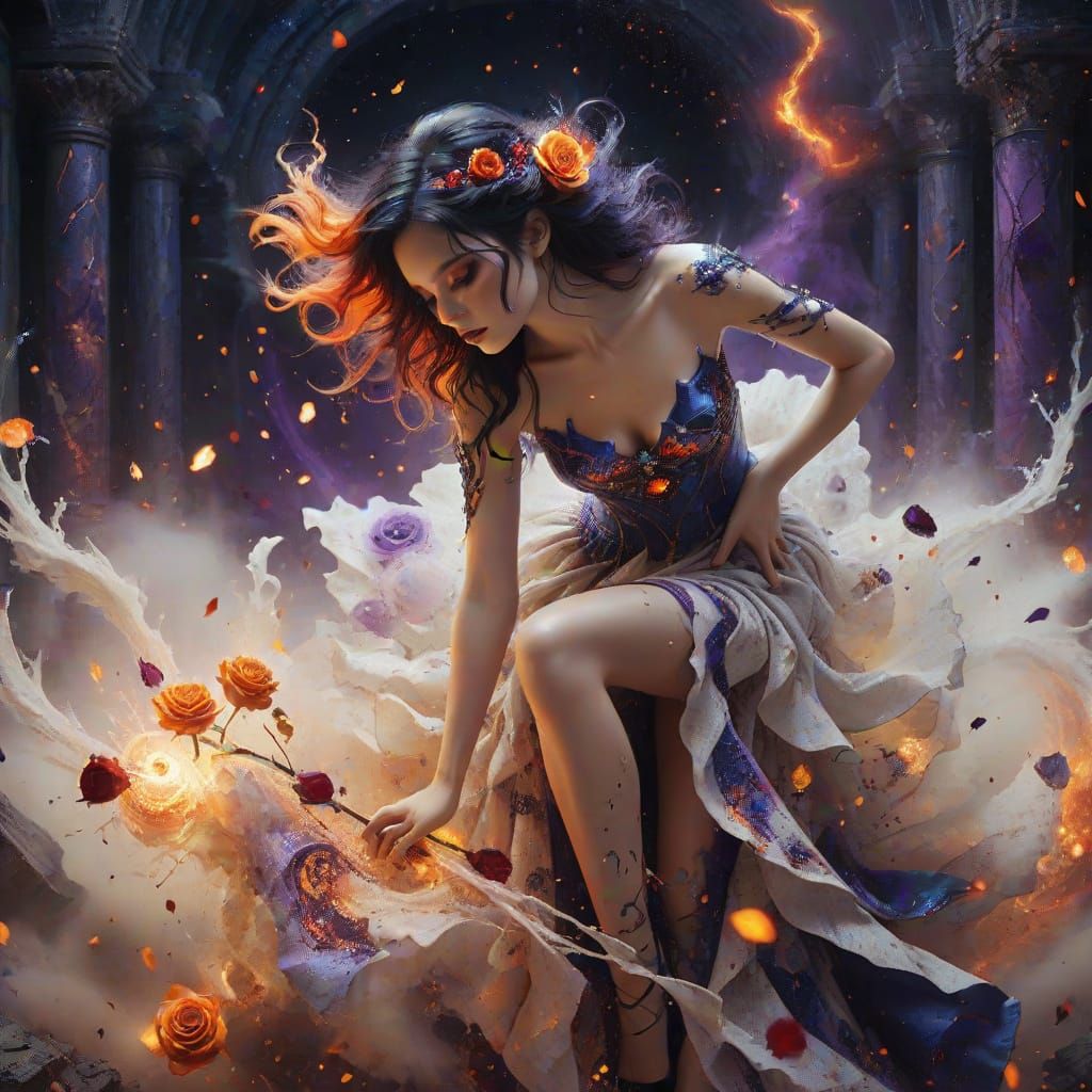 Cosmic Hero Amidst Dimensional Destruction