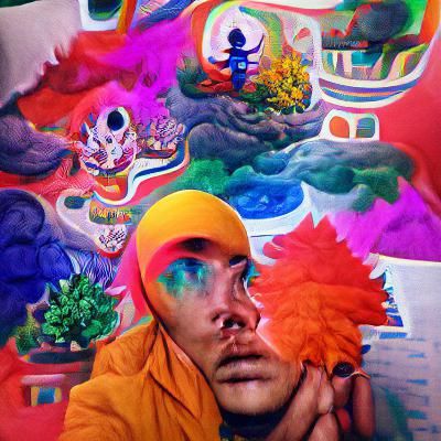 Colorful Soul Emerges from Darkness