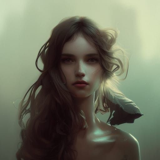 Darkness Portrait in Hyperdetailed Lighting