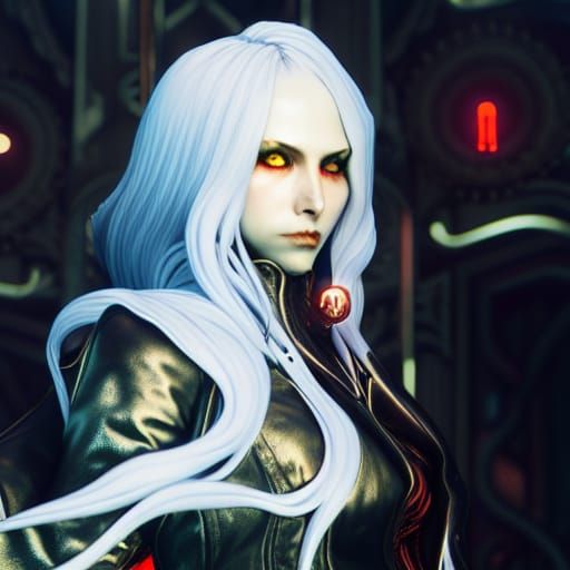 Julia Carmen as Cyberpunk Castlevania Character