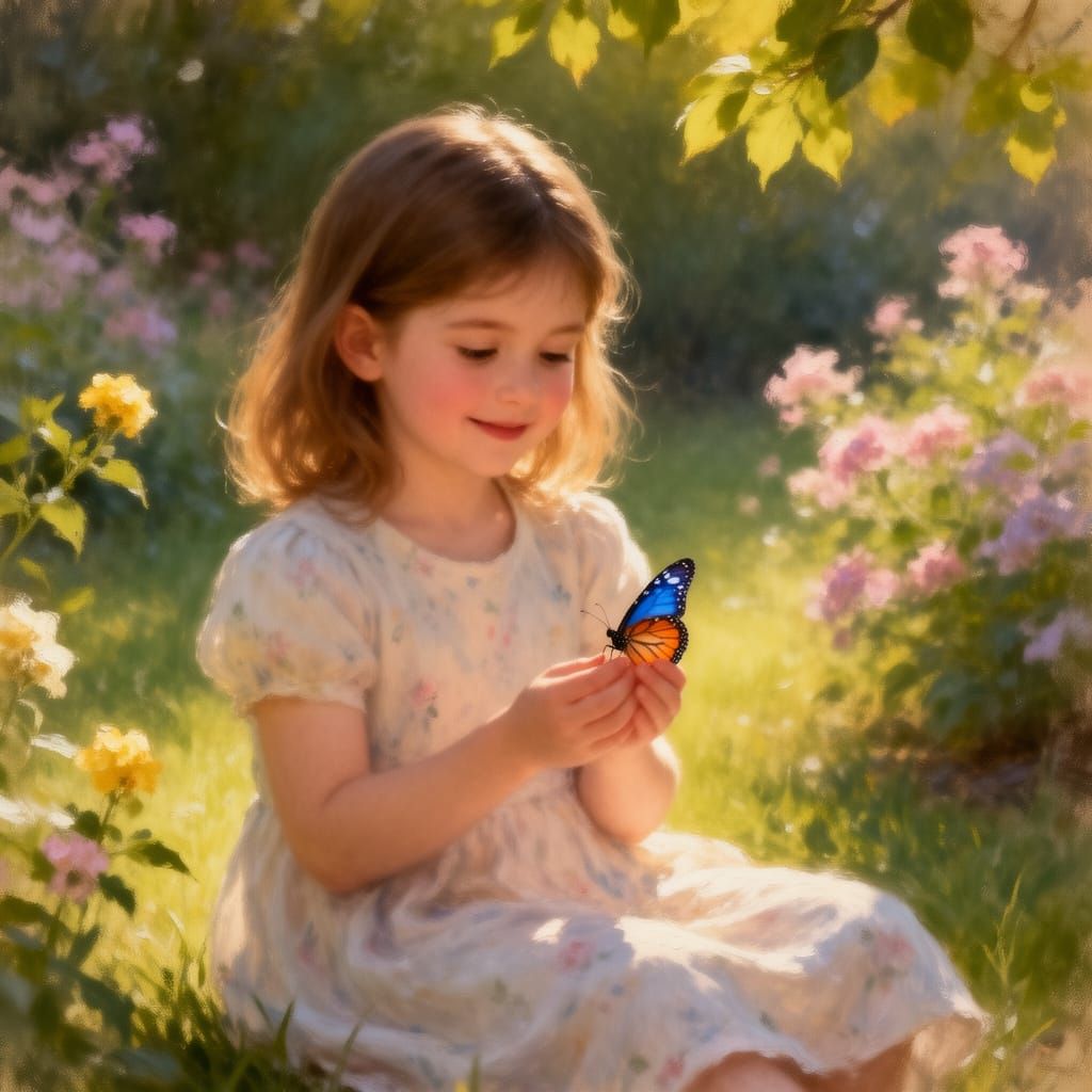 The girl and the butterfly #4