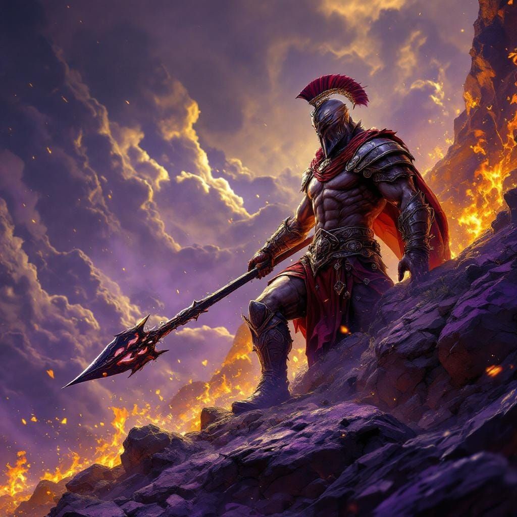 Leonidas: Calm Before the Storm, Dark Fantasy Art