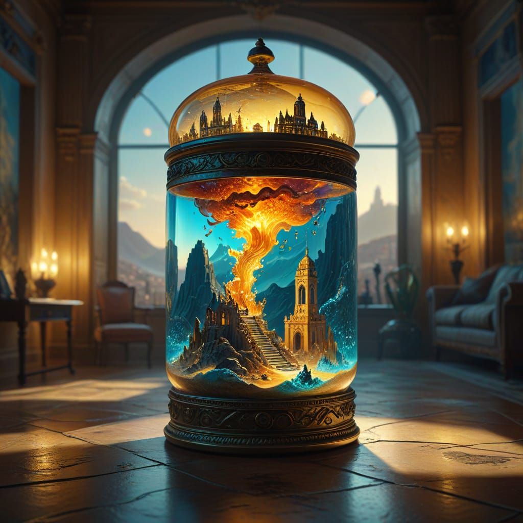 Ancient Civilization Encased as Surrealist Art