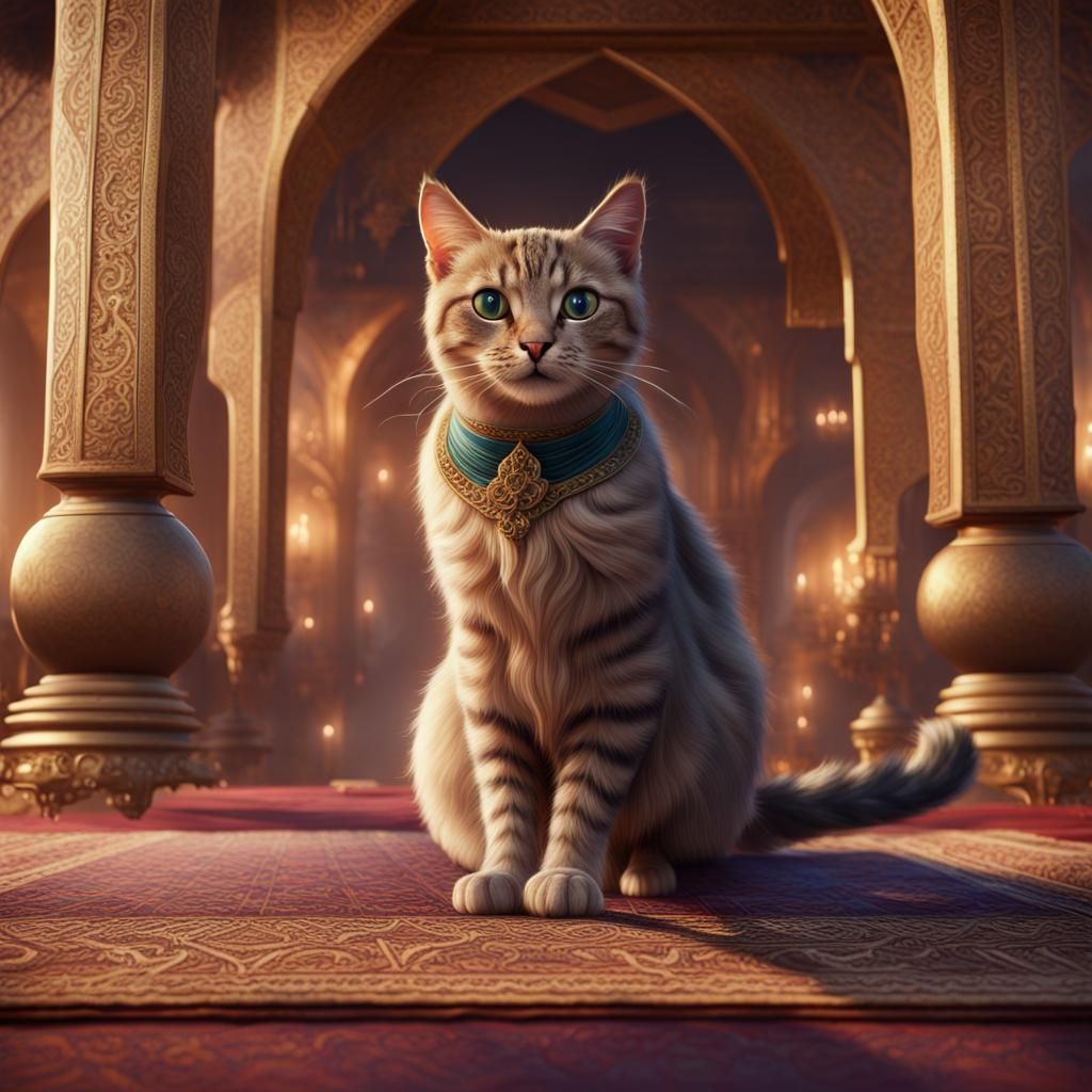 Cat on a Flying Carpet: Fantasy Concept Art