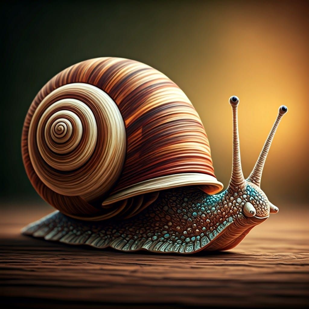 Snail in Earthy Quilling Art