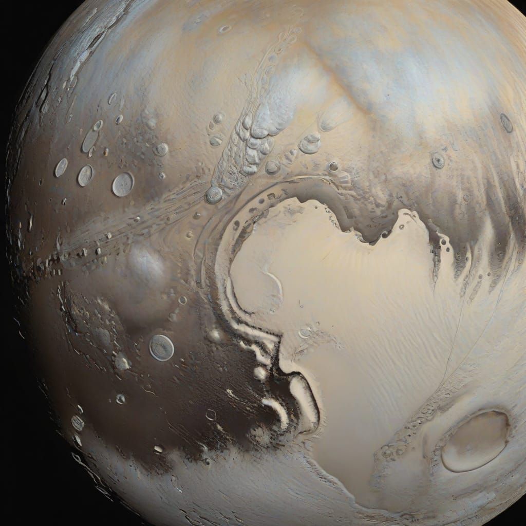 Distant Ice Planet in Orbit