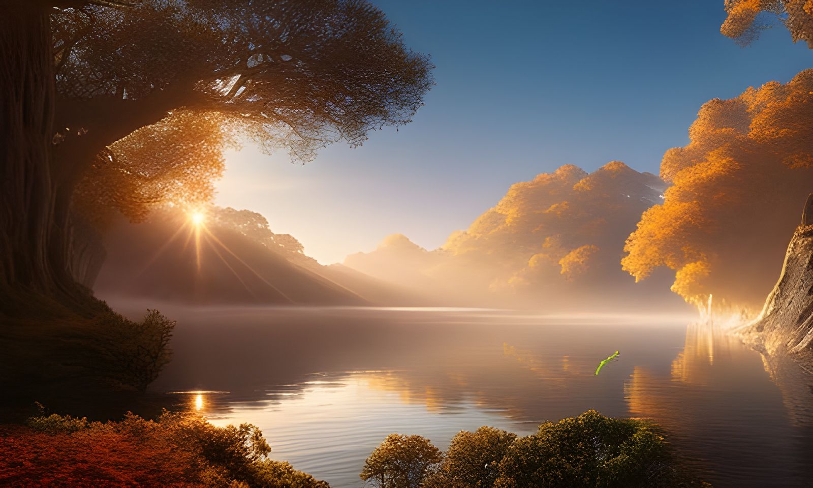 Epic Dawn of Time Digital Painting