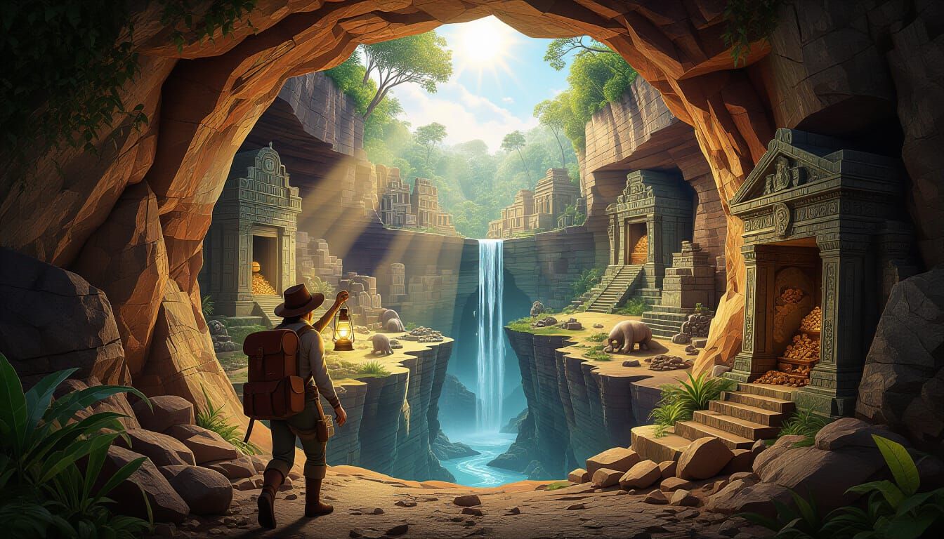 3D Cutaway Explorer Uncovers Underground Treasure World