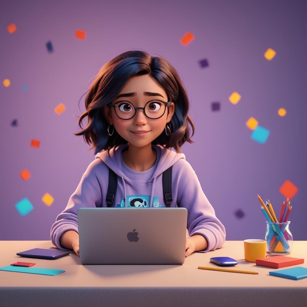 Girl Designs Website: Pixar Style 3D Digital Art