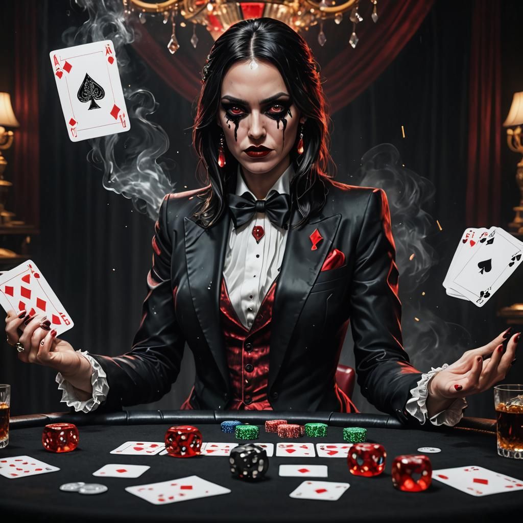 Crystal Goddess of Gambling in a Universe of Cards