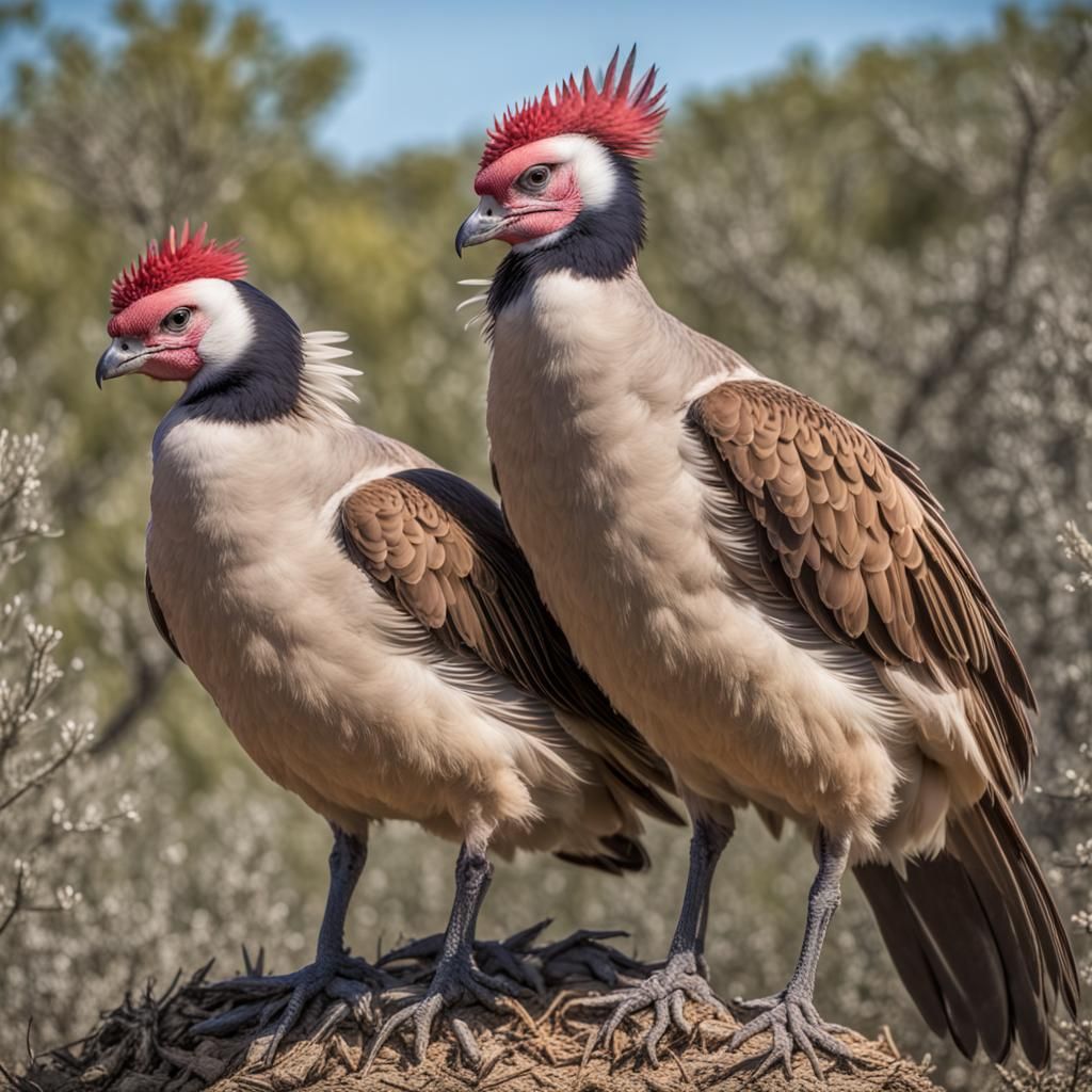 Pair of Storks Soaring Through the Sky