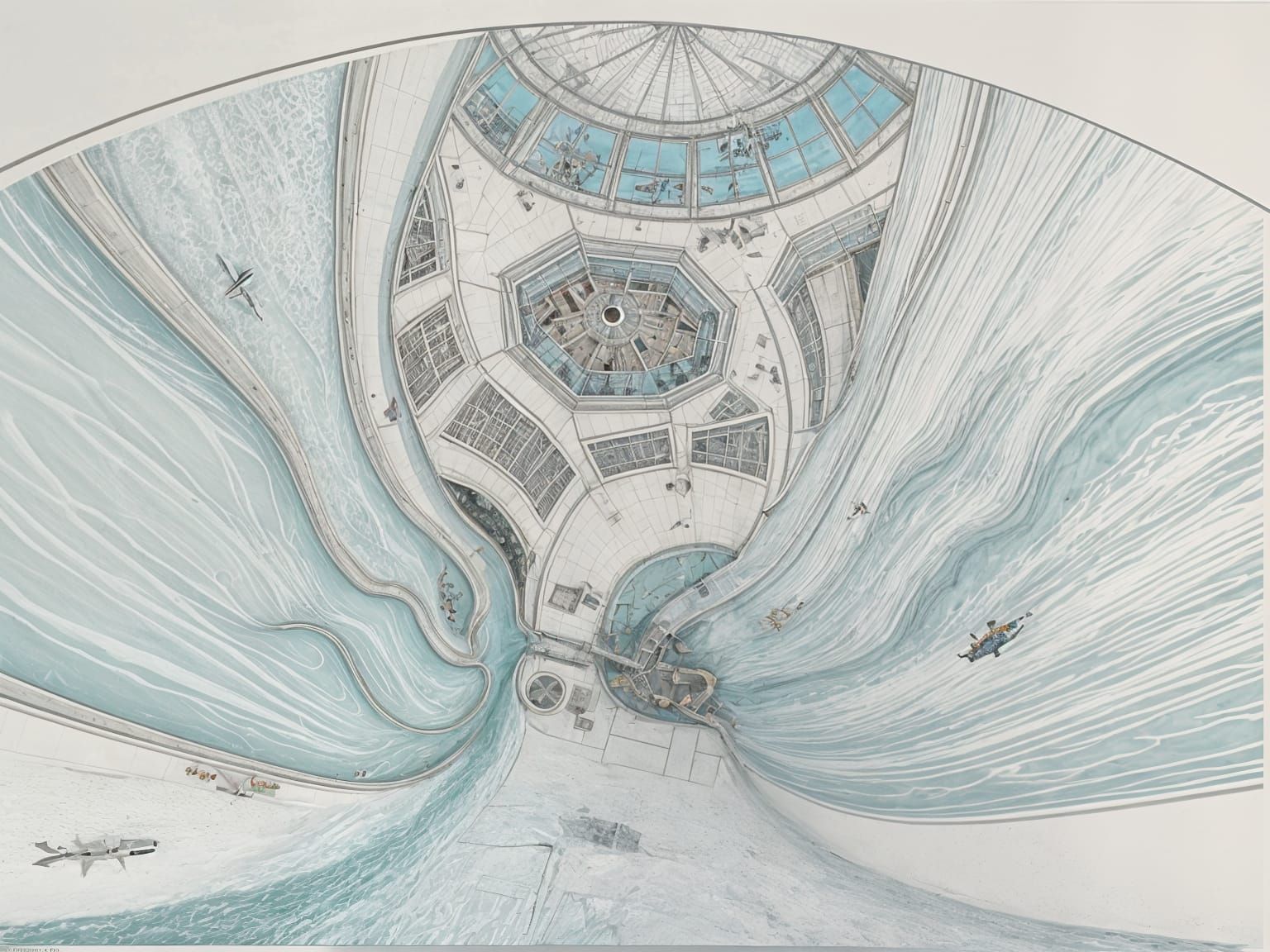 Vibrant Submarine Paradise Scene in Tropical Setting