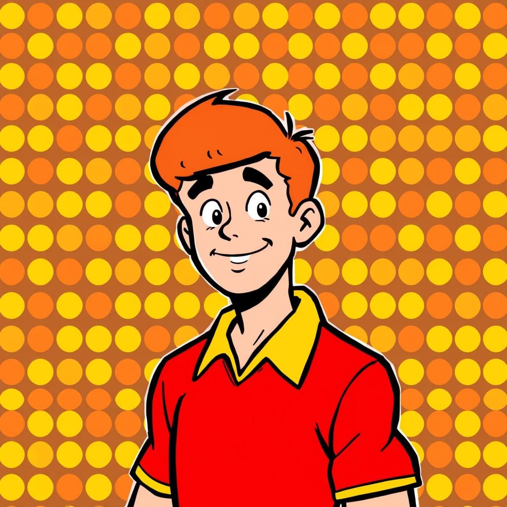 Archie Andrews in Vibrant Pop Art Style