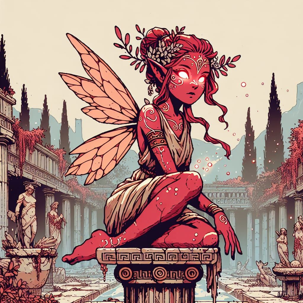 Dungeons and Dragons Fairy in Greek Setting