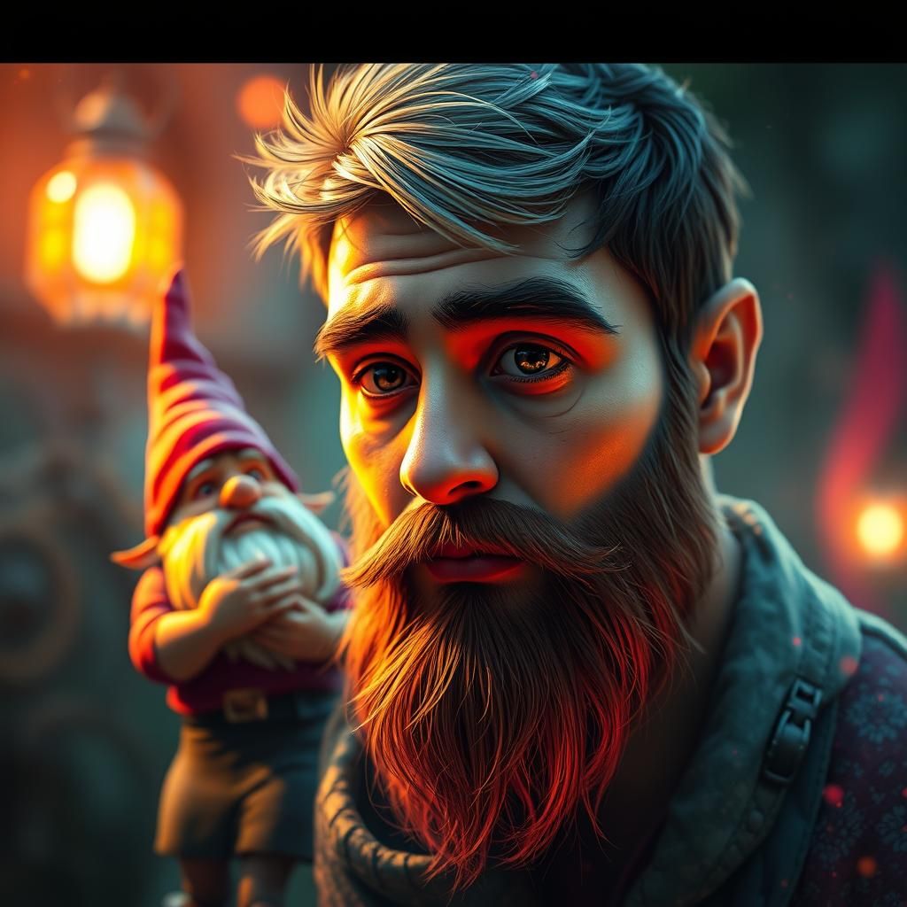 Gnomes Investigate a Hallucinating Person: Hyperdetailed Por...