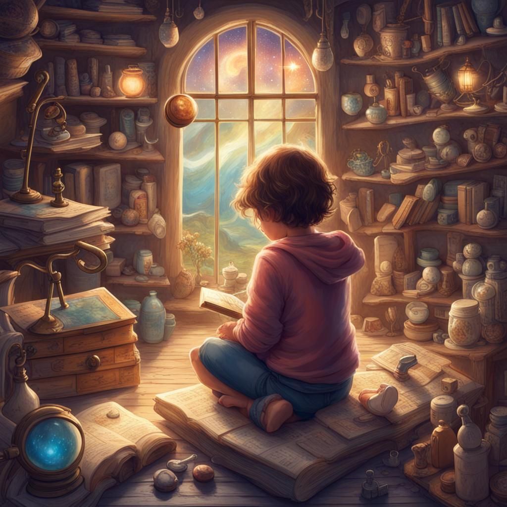 Playful Fairy Exploring the Human World