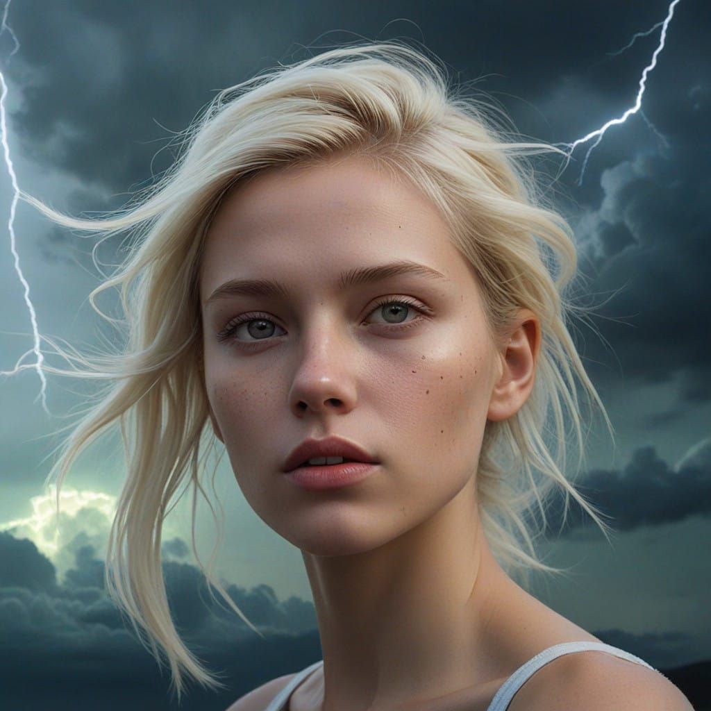 Celestial Beauty Radiates Otherworldly Glow in Thunderstorm