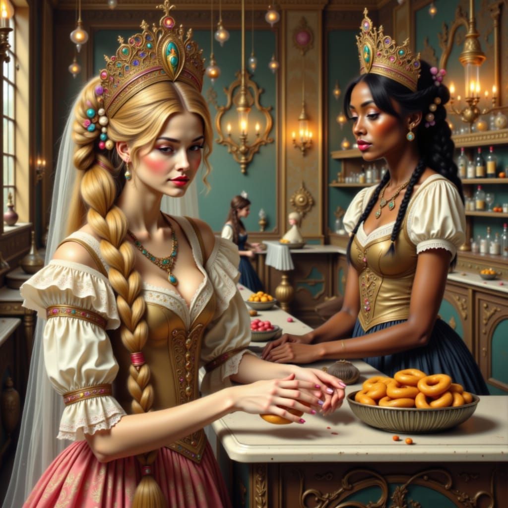 Tsarina Visits German Quarter in Photorealistic Style