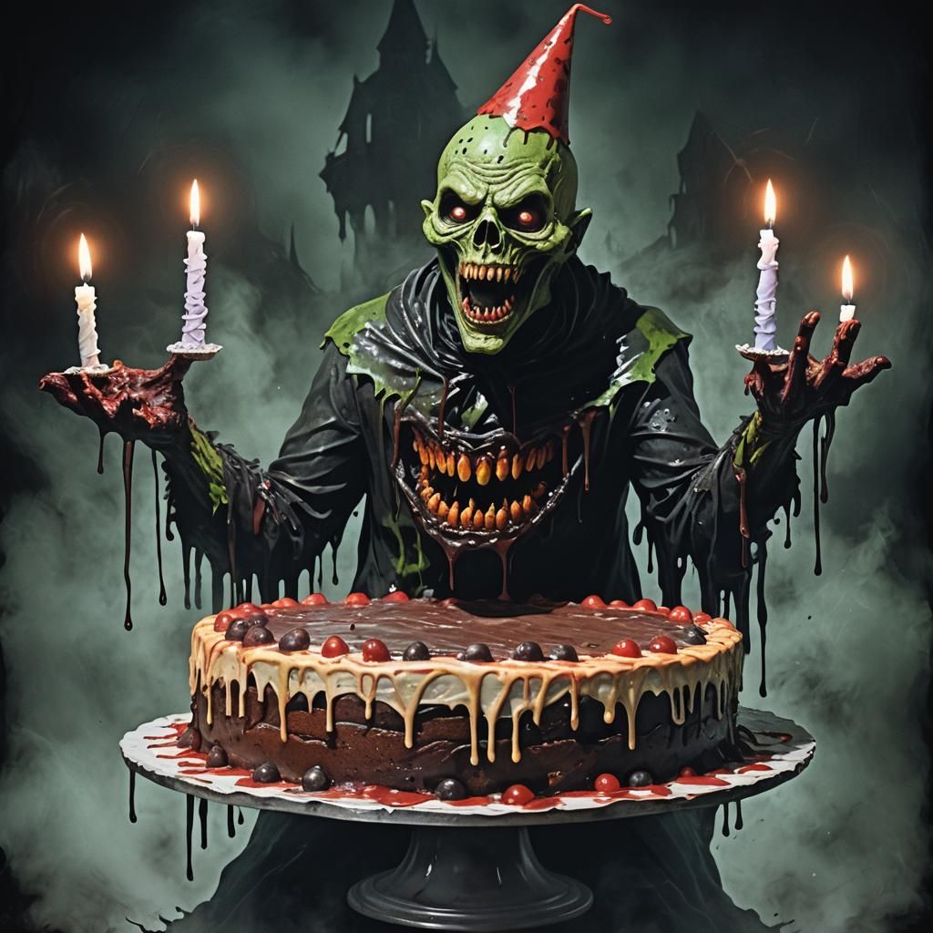 Ghoul Presents a Wicked Birthday Cake