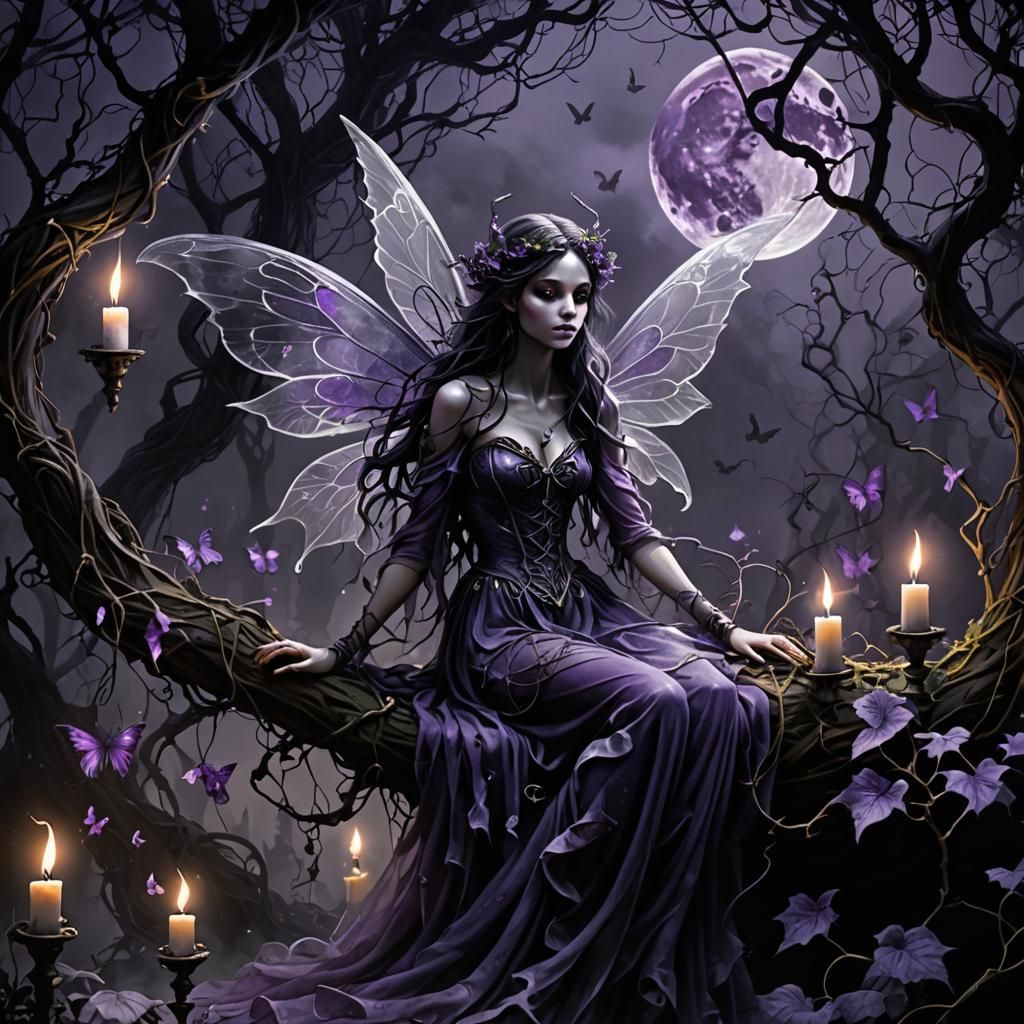 Eerie Dungeon Stalker Under Purple Moon