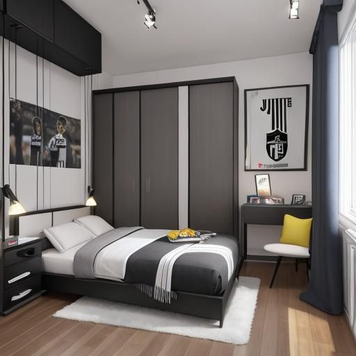 Juventus Fan Bedroom: A Themed Interior Design