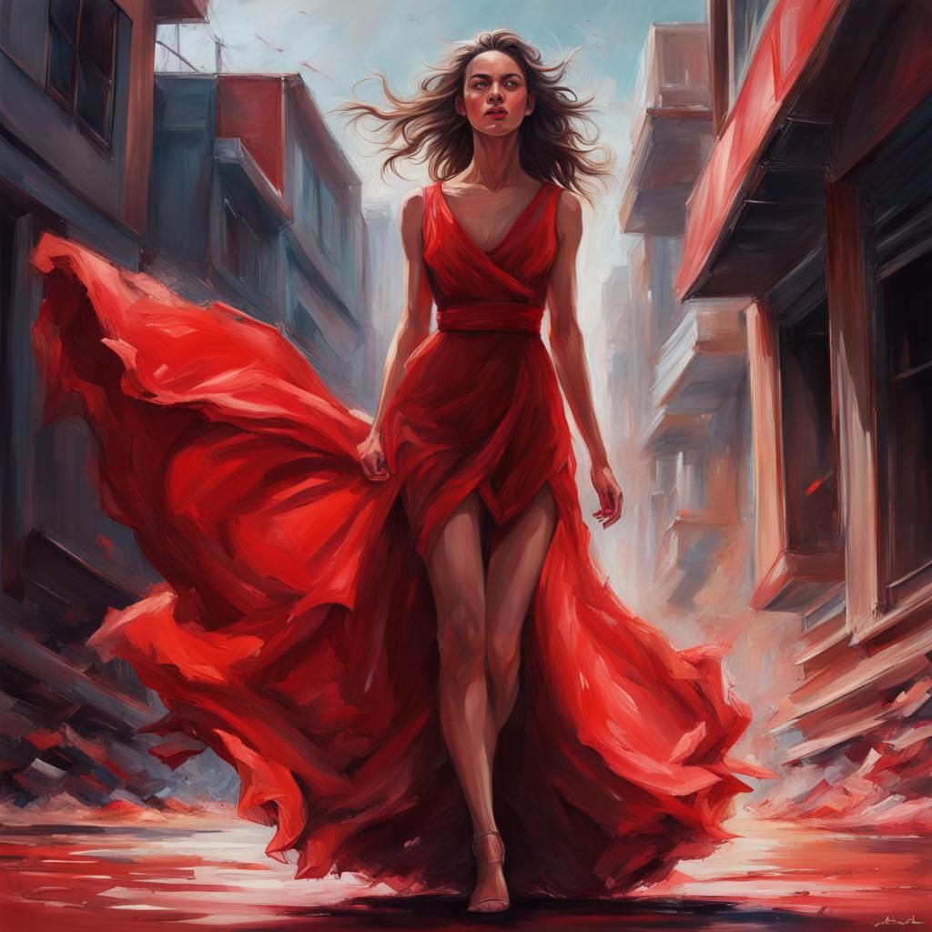 red dress gives the confidence to walk out, the freedom to live and the power to conquer.