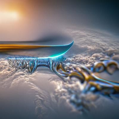 The Sword of Creation in 8K 3D Render