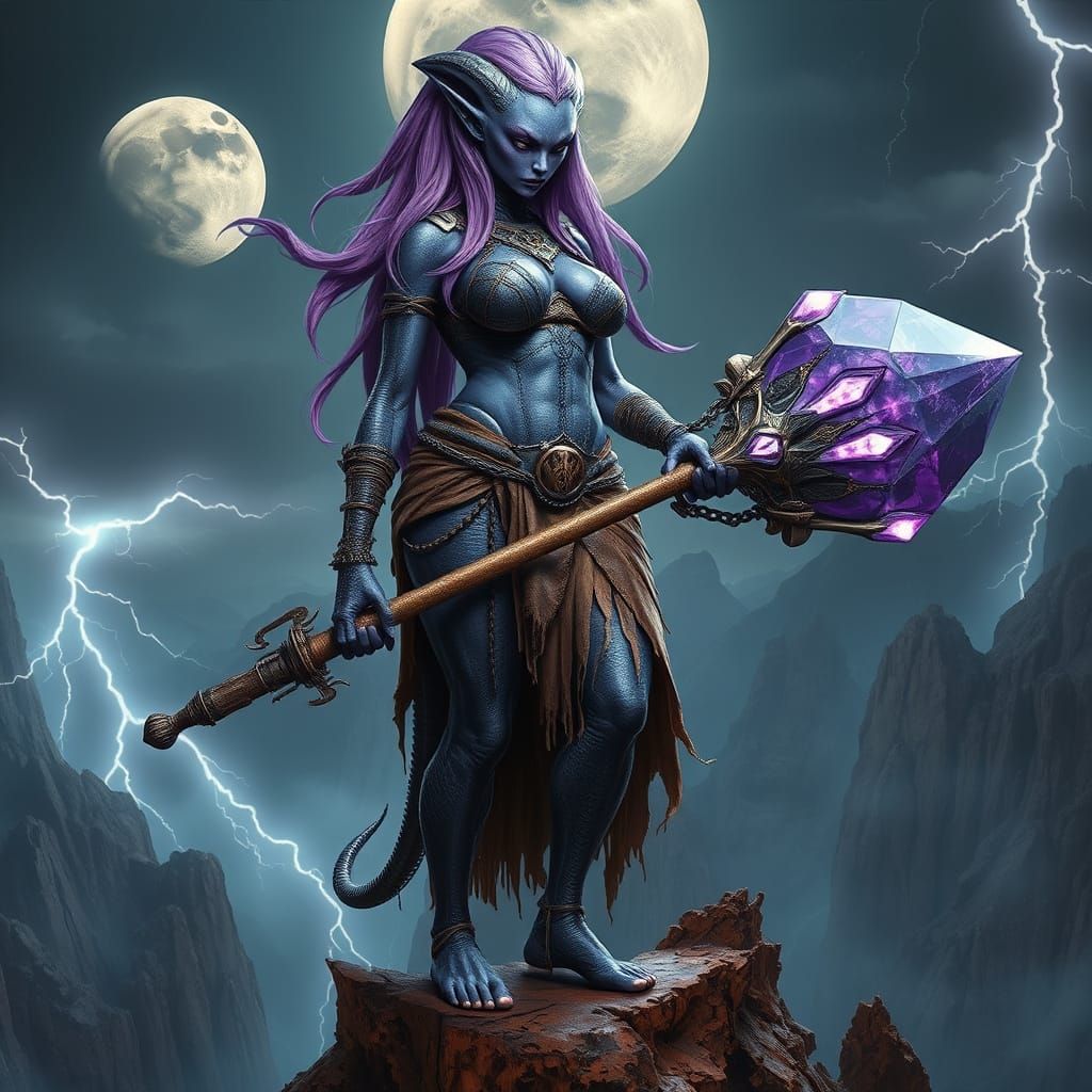 Colossal Alien Warrior on Alien Cliff