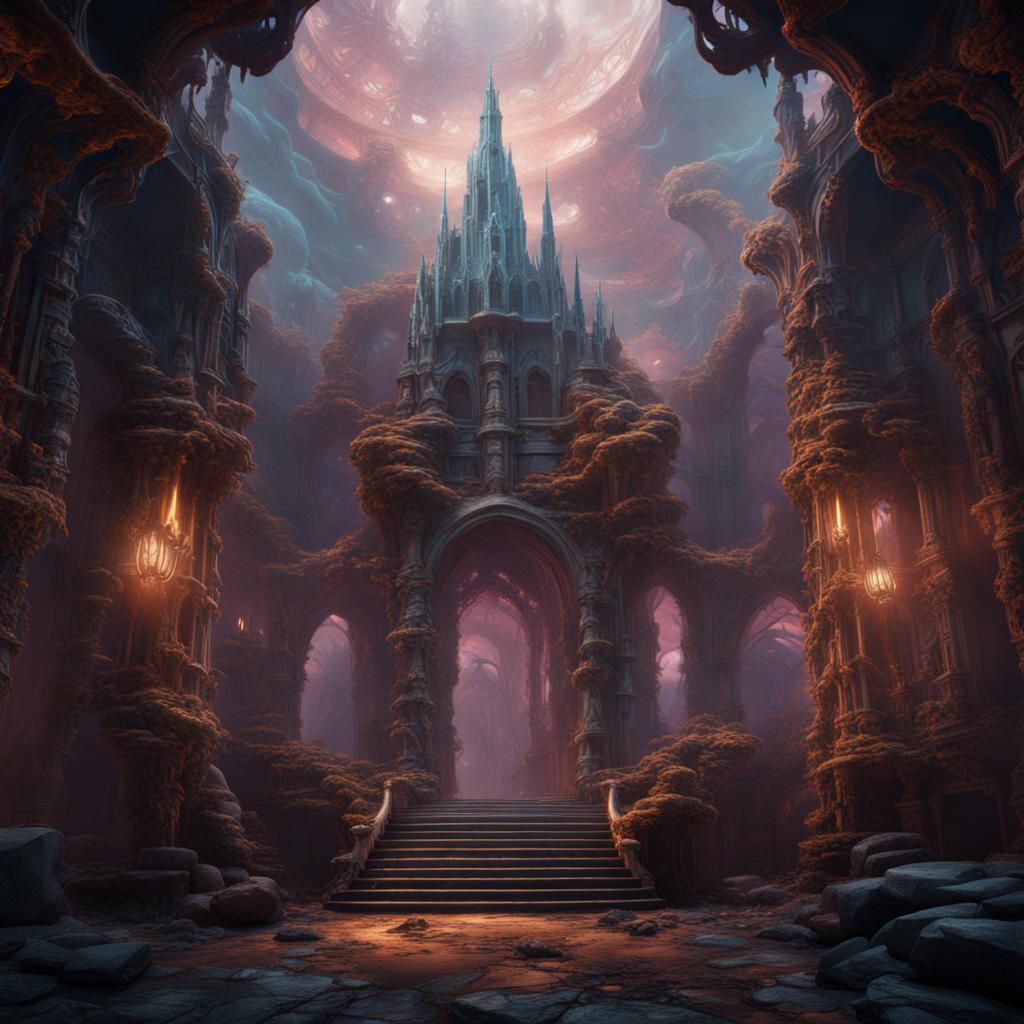 Fantastical Mind Control Concept Art in Deep Color