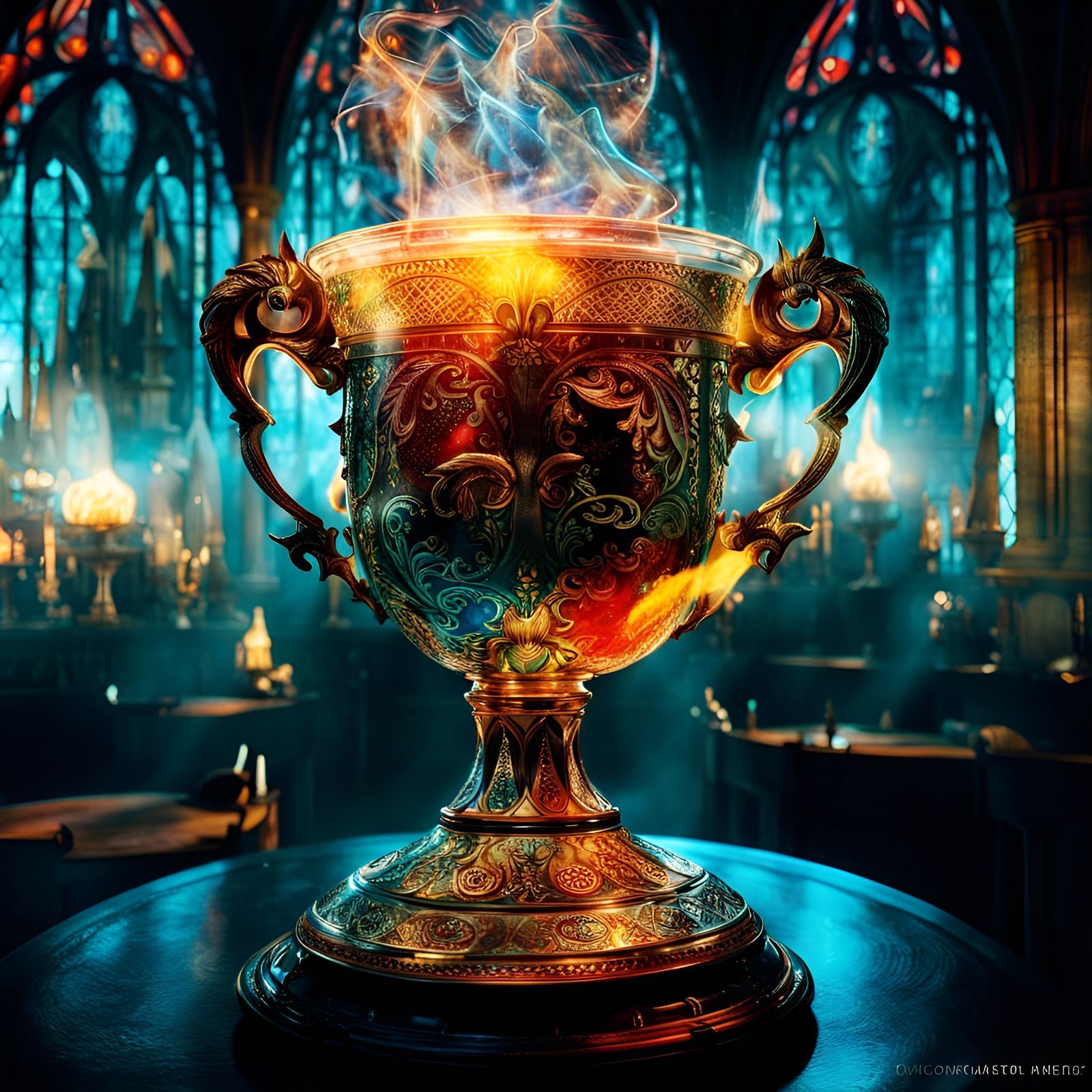 Mystical Triwizard Tournament Cup: Fantasy Art
